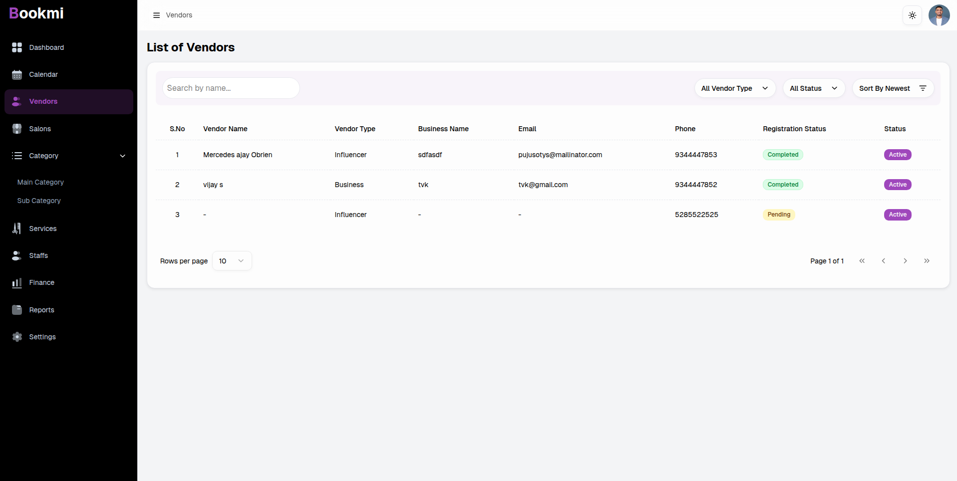 Smart Dashboard Interface
